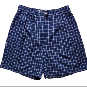VTG Tommy Hilfiger golf shorts Size 8 navy & white check